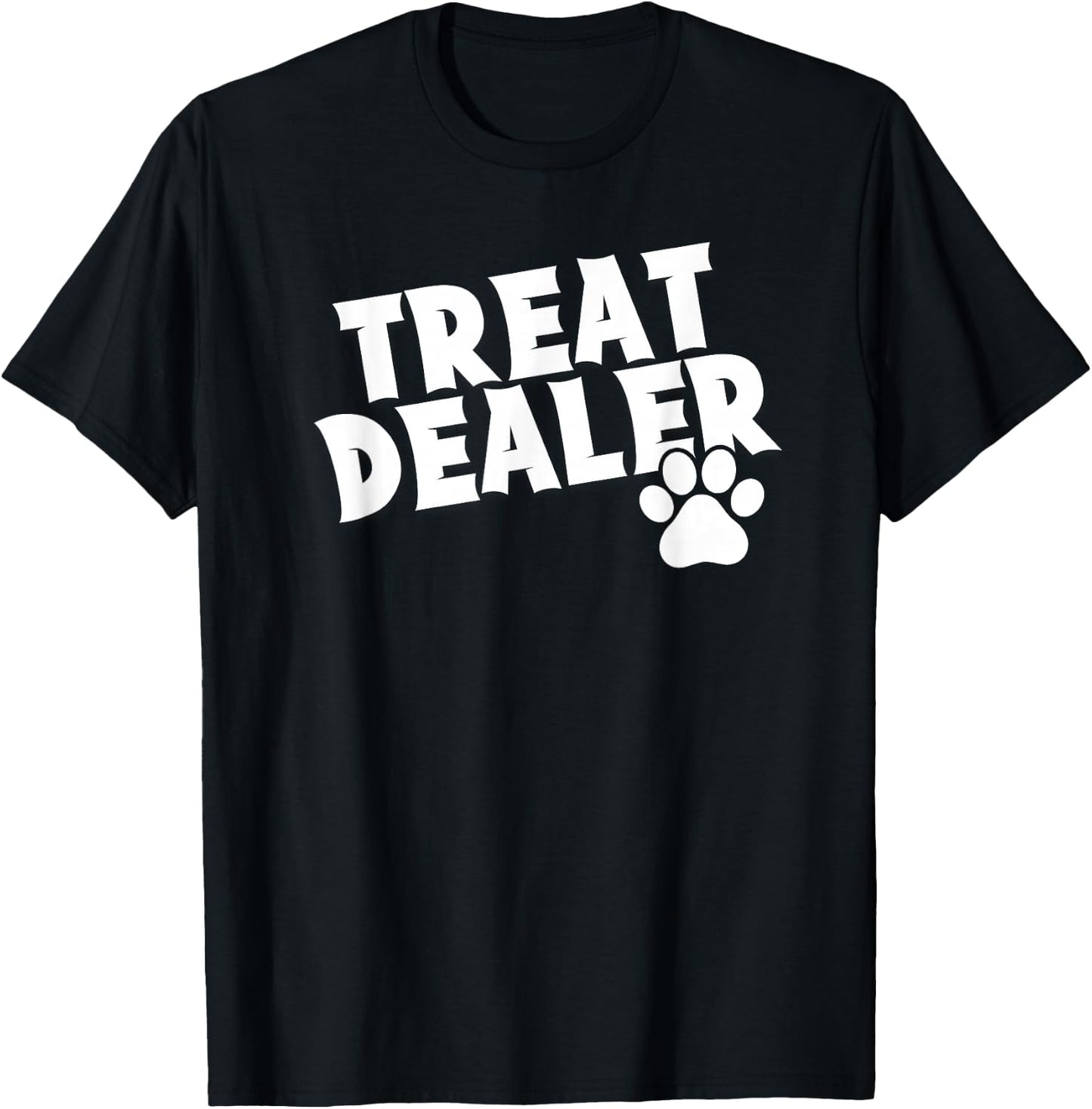 Delightfully Different World TREAT DEALER - -Adults & Kids - Black - Small - Short Sleeve - Classic Fit - Cotton 65%, Polyester 35% T-Shirt - T-Shirt | Black