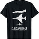 McDonnell Douglas F-4 Phantom II Blueprint Aircraft T-Shirt - T-Shirt | Black