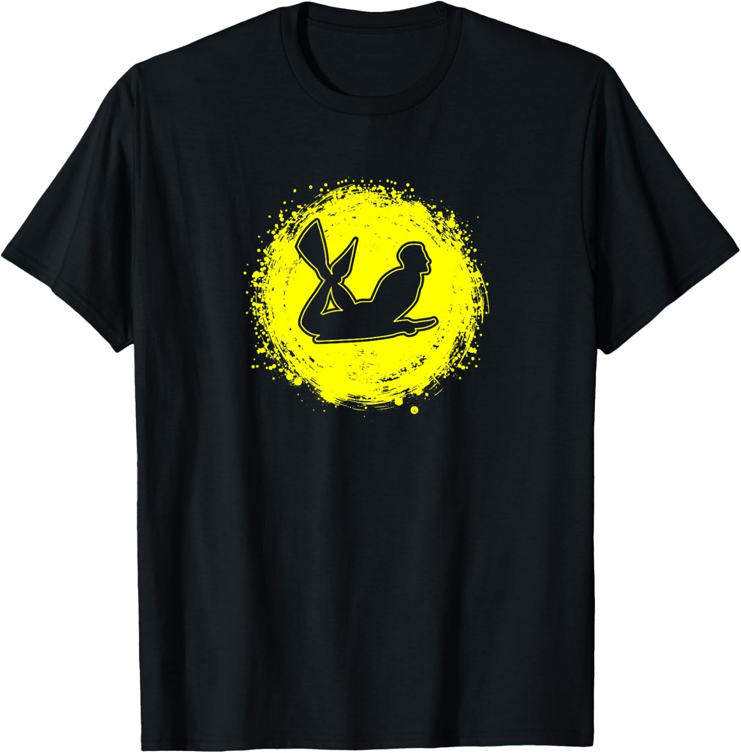 Minimalistic Bodyboard Graphic Bodyboarding Vintage T-Shirt - T-Shirt | Black