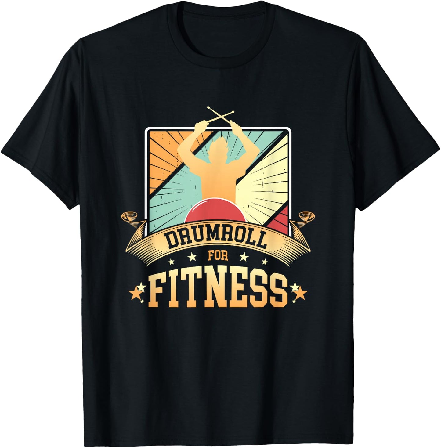 Cardio Drumming Gym Exercise Funny Fitness Class Workout T-Shirt - T-Shirt | Black