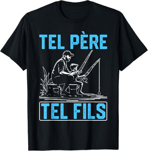 Like father such son accessory fisherman fishing humour child T-Shirt - T-Shirt | Black