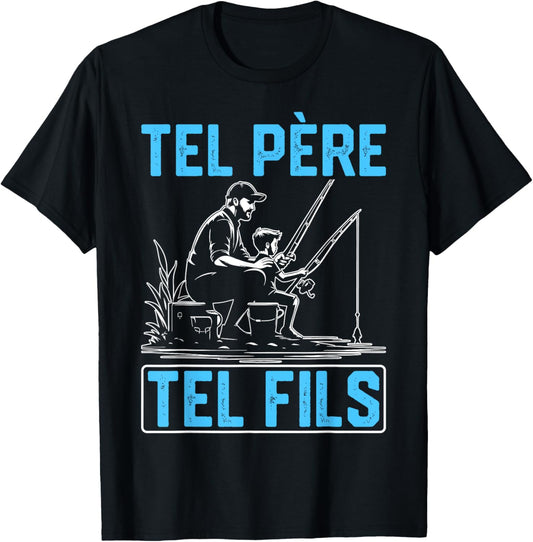 Like father such son accessory fisherman fishing humour child T-Shirt - T-Shirt | Black