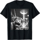Funny Highland Cow Alien UFO Taking a Selfie Animal Lover T-Shirt - T-Shirt | Black
