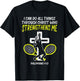Can Do All Things Tennis God Jesus Christian Men Women Kids T-Shirt - T-Shirt | Black