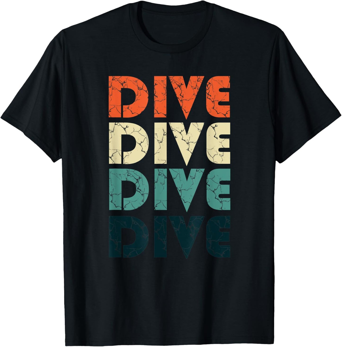 Retro Vintage Diving Springboard High Diver Gift T-Shirt - T-Shirt | Black