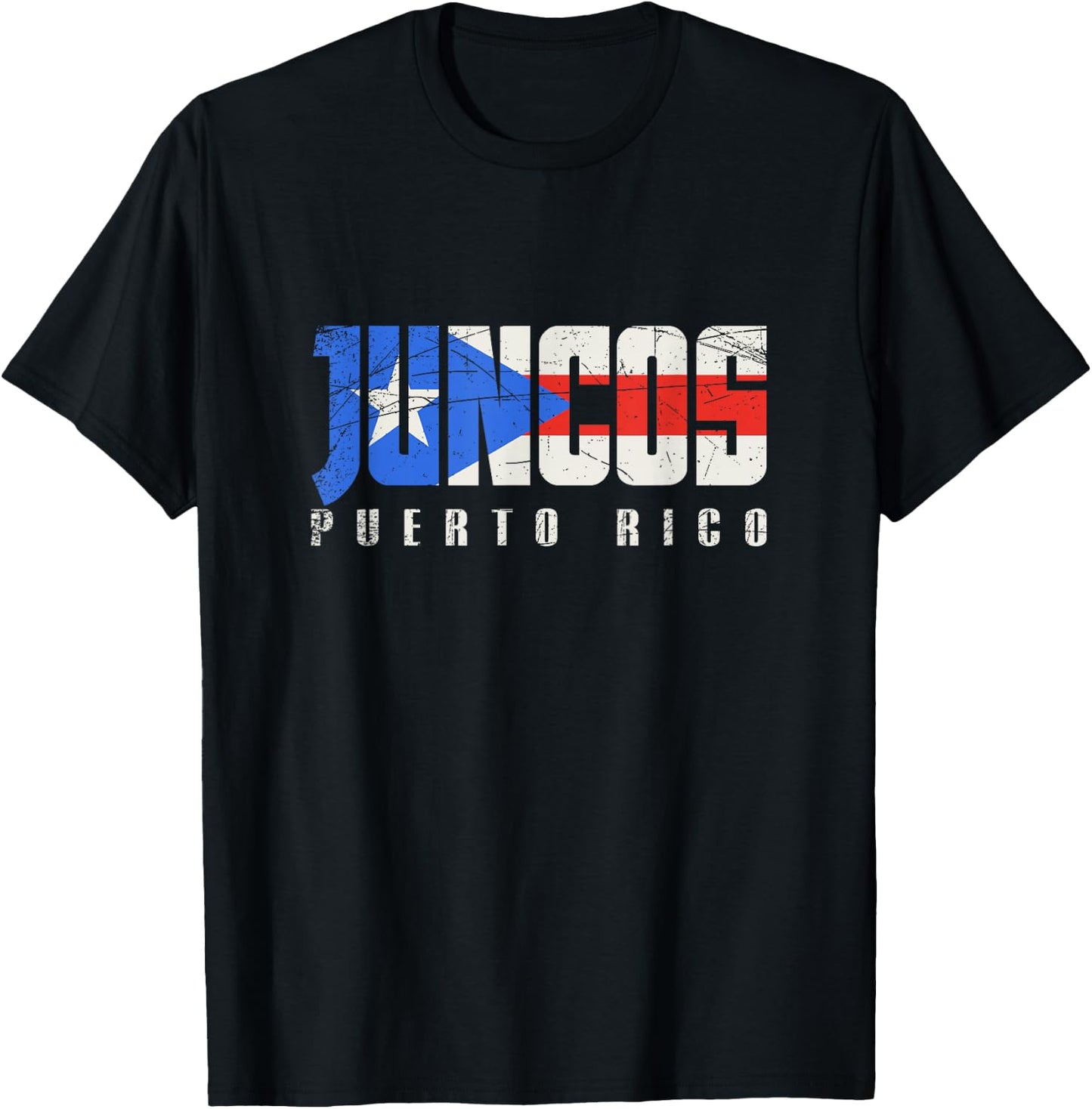 Juncos Puerto Rico, Puerto Rican flag T-Shirt - T-Shirt | Black