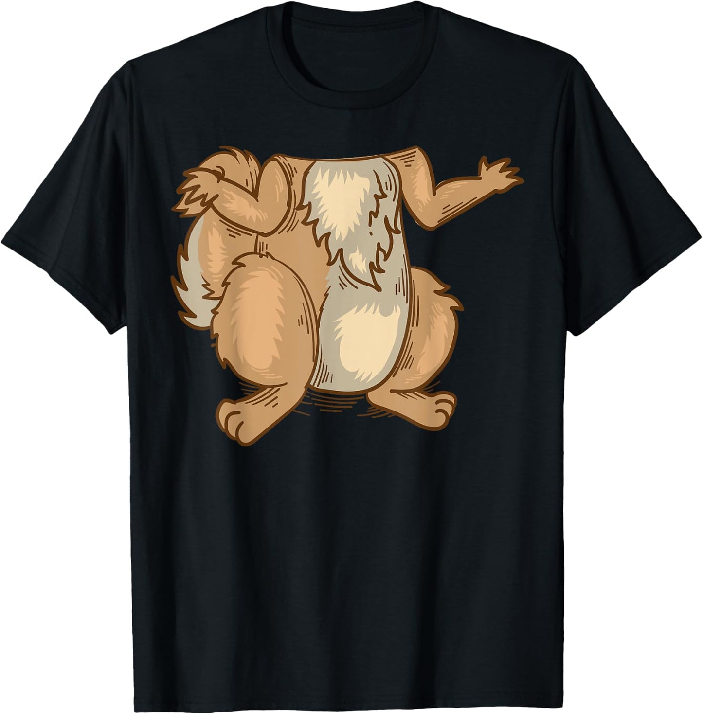 Cool Lazy Chipmunk Squirrel Halloween Costume Gift T-Shirt - T-Shirt | Black