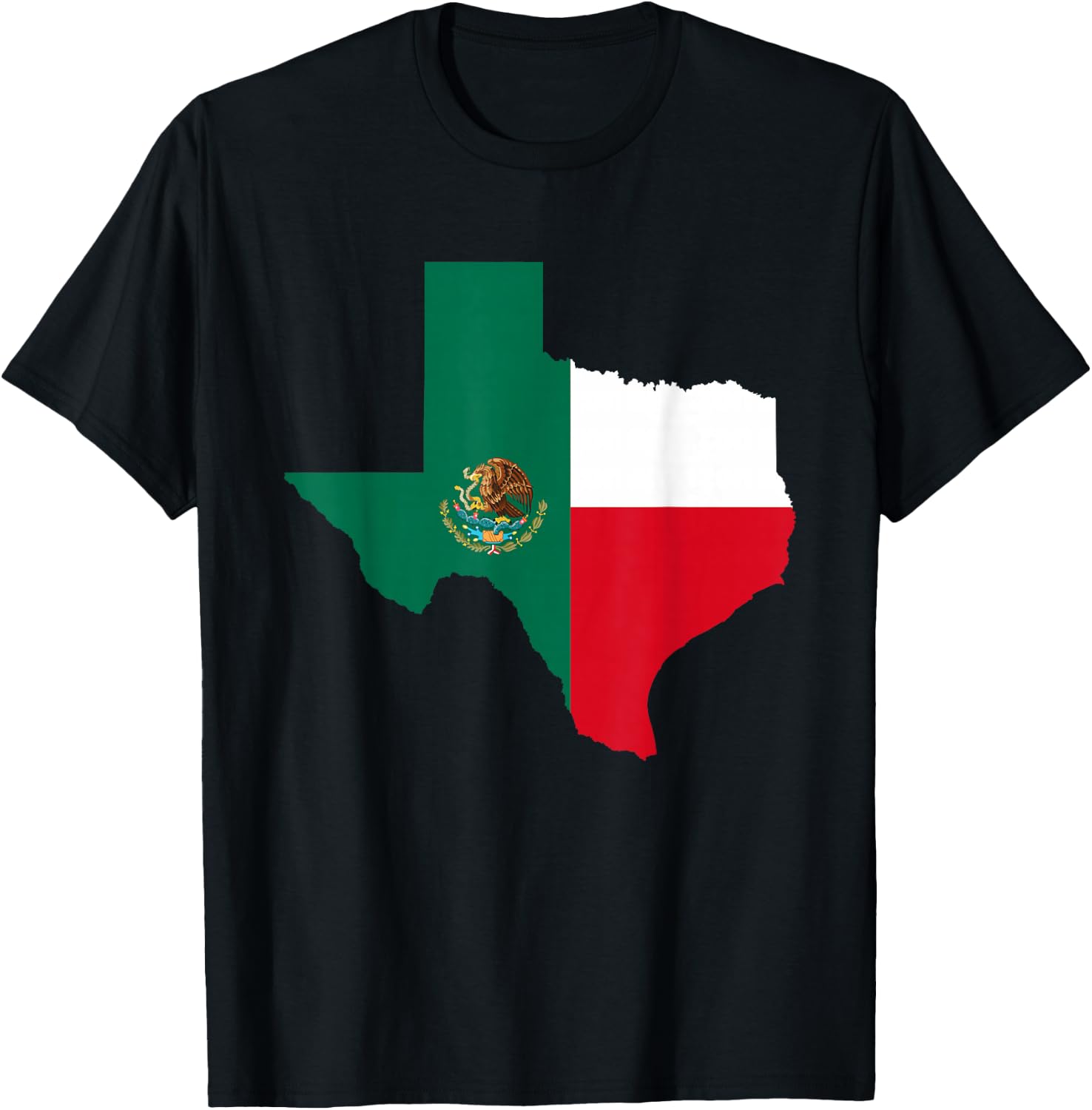 Tejano Tex-Mex Mexican Flag Chido State Texas Tejas Charro T-Shirt - T-Shirt | Black
