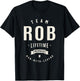 Team Rob Lifetime Member Funny Name Rob T-Shirt - T-Shirt | Black