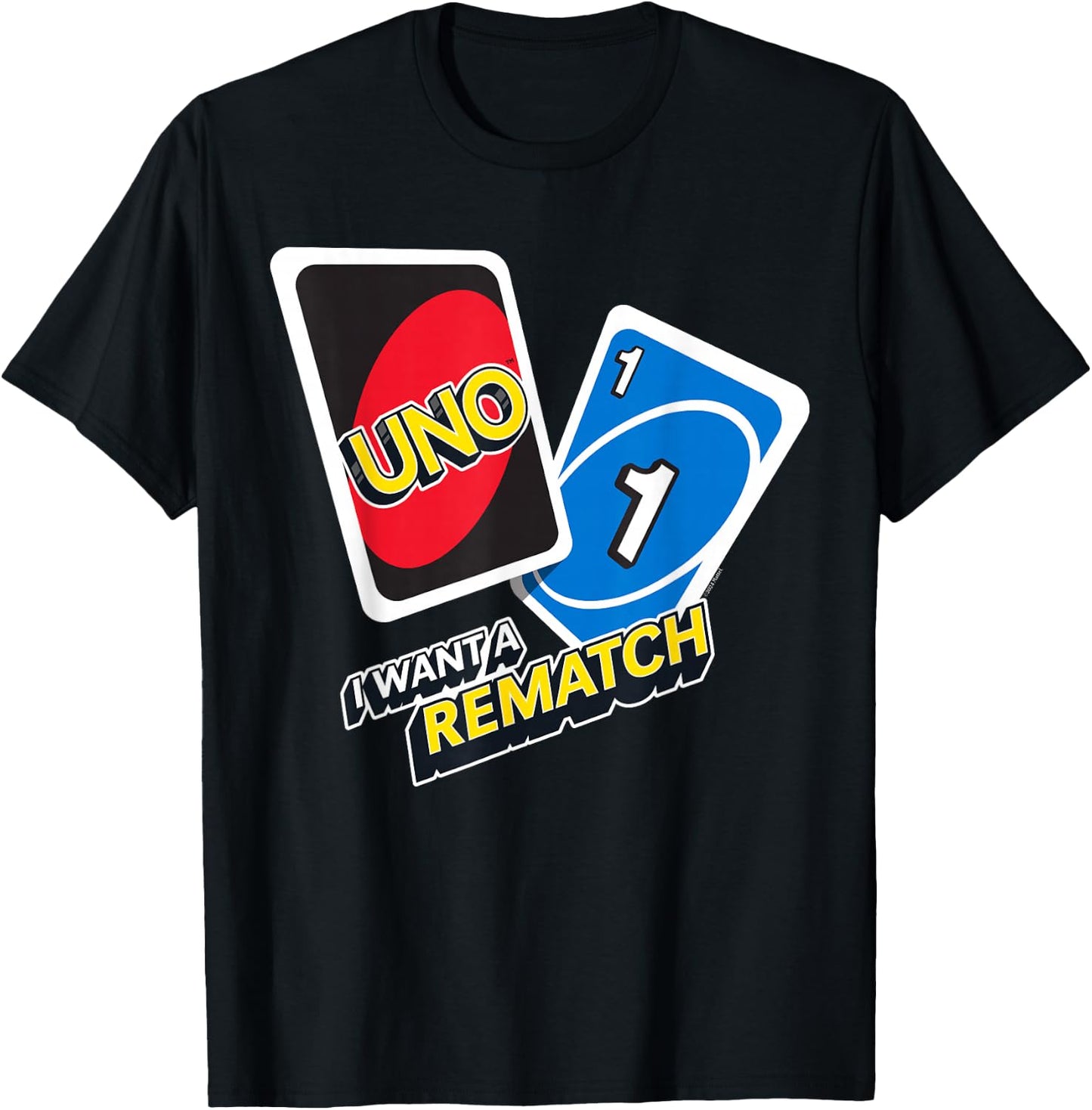 UNO - I Want a Rematch T-Shirt - T-Shirt | Black