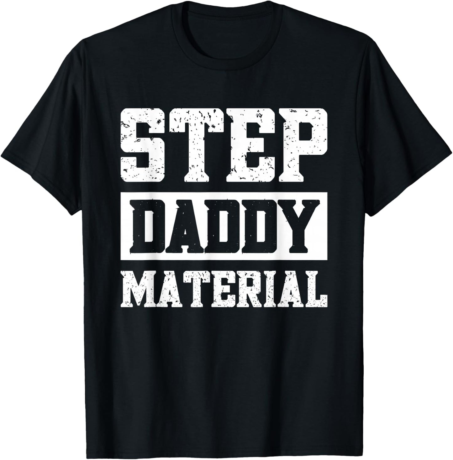 Step Dad Father Family Adults Black Small Modern Fun Humorous Design T-Shirt - T-Shirt | Black