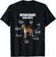 Anatomy Of A Saluki Dog Funny Dog Lover Gift T-Shirt - T-Shirt | Black