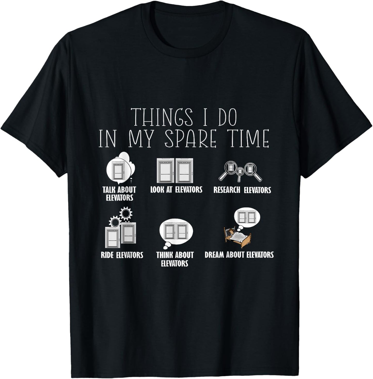 Elevator Constructor Elevator Mechanic Elevator T-Shirt - T-Shirt | Black