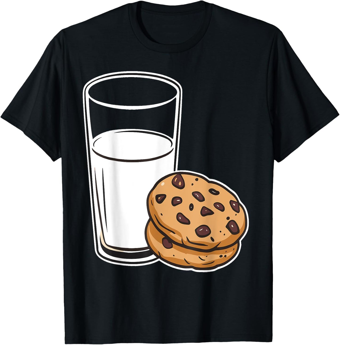 Milk and COOKIES Couples Halloween Costume Matching T-Shirt - T-Shirt | Black