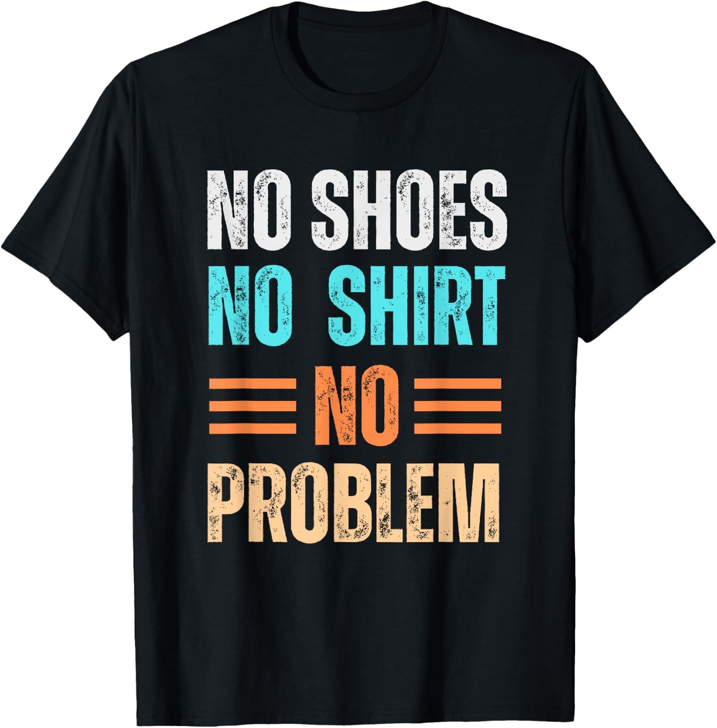 No Shoes Shirt No Problem Coconut Tree Country Music T-Shirt - T-Shirt | Black