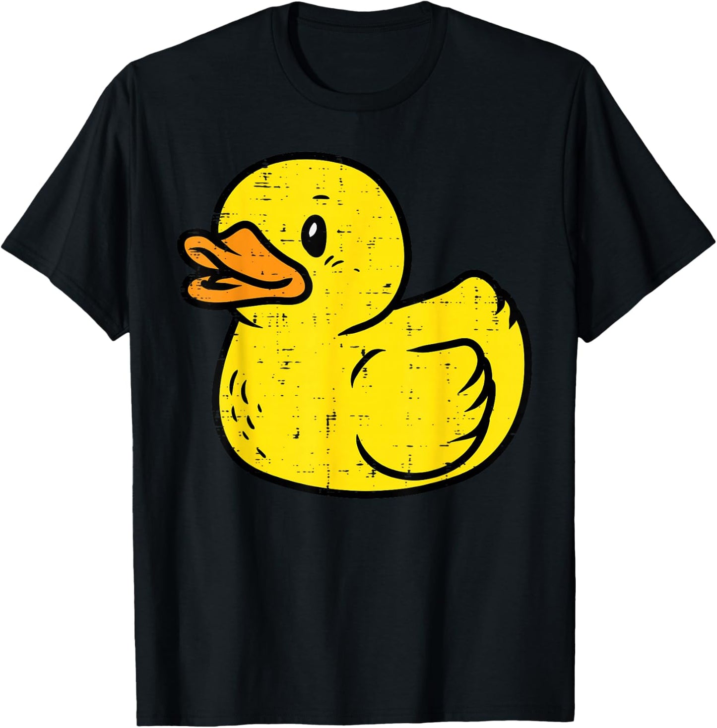 Rubber Duck Vintage Ducky Duckie Boys Girls Kids Women Men T-Shirt - T-Shirt | Black
