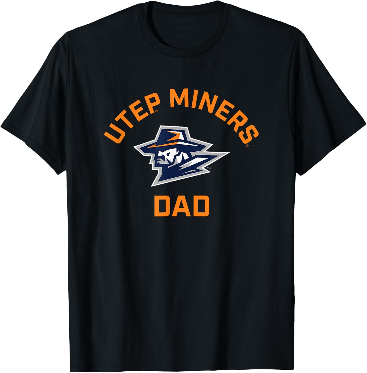 University of Texas El Paso UTEP Miners Arched Dad T-Shirt - T-Shirt | Black