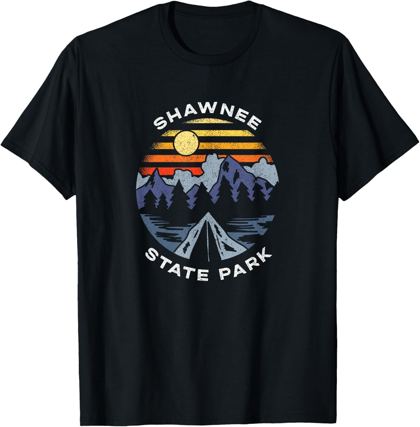 Shawnee State Park Ohio Forest Camping Vacation T-Shirt - T-Shirt | Black