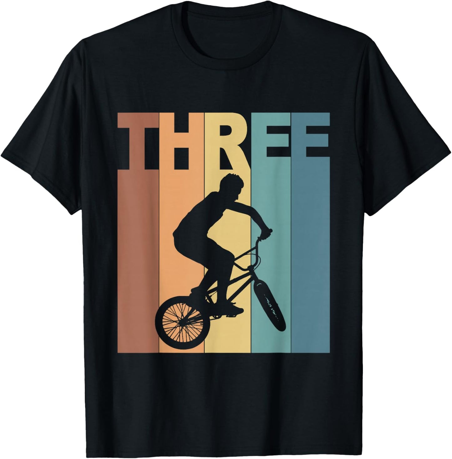 3rd Birthday BMX Bicycle Bike 3 Year Old Boys Birthday T-Shirt - T-Shirt | Black