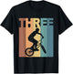 3rd Birthday BMX Bicycle Bike 3 Year Old Boys Birthday T-Shirt - T-Shirt | Black