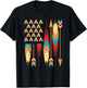 Native American Pride USA Flag T-Shirt - T-Shirt | Black