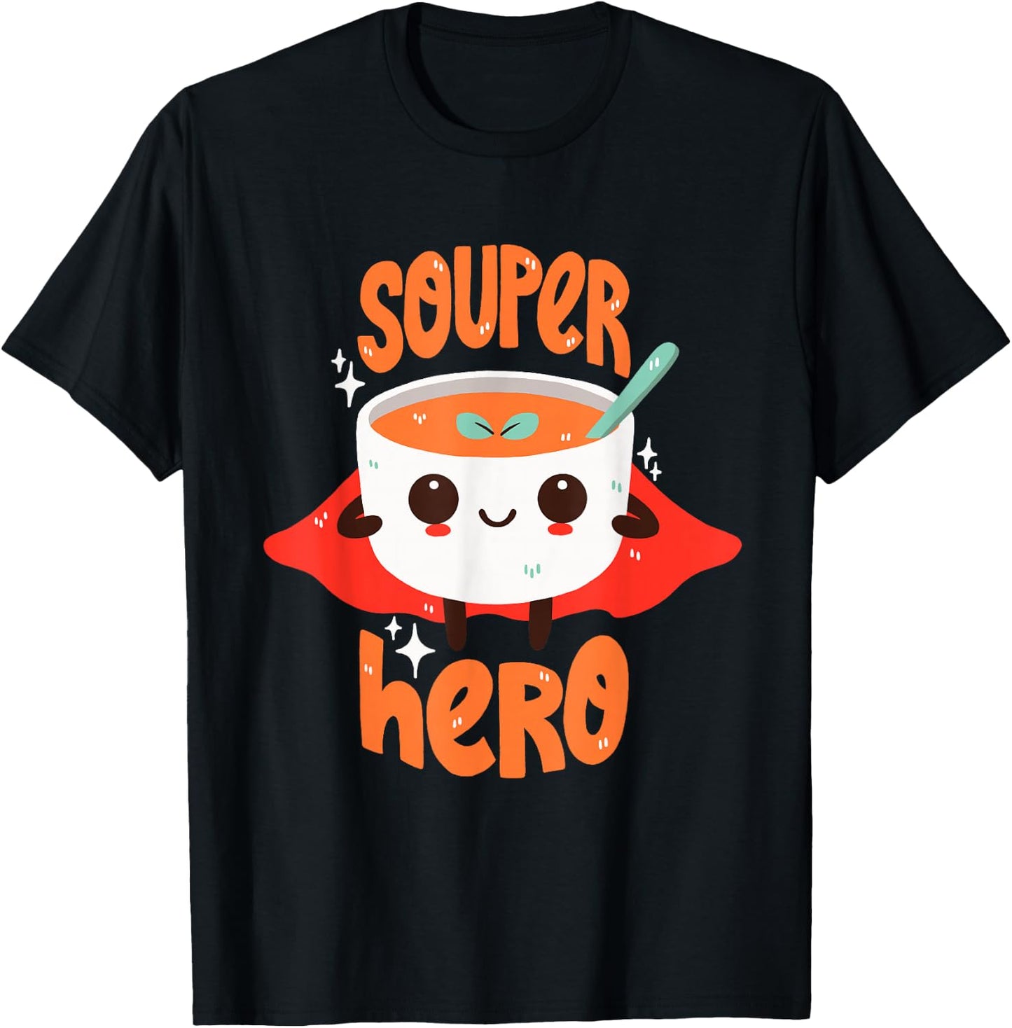 Superhero Soup Pun T-Shirt - T-Shirt | Black