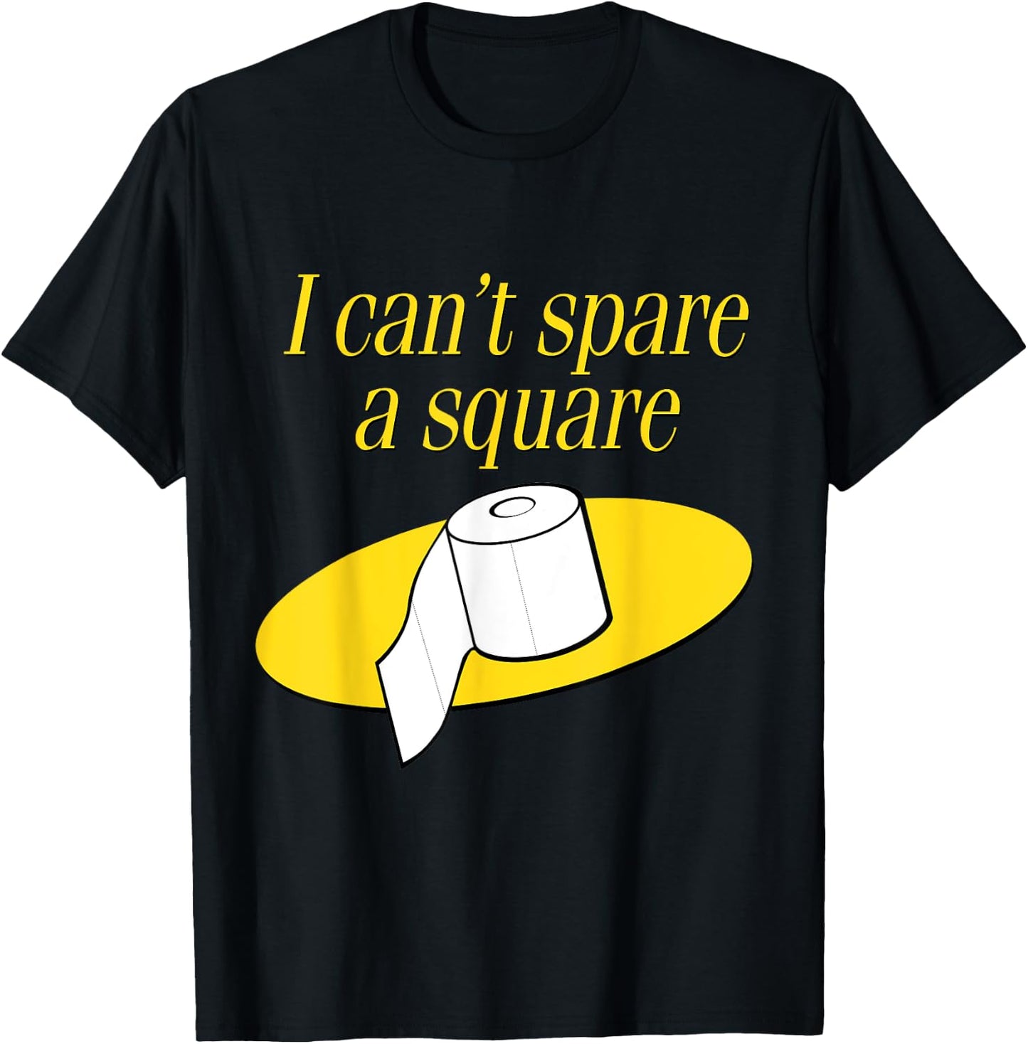 I Can't Spare A Square T-Shirt - T-Shirt | Black