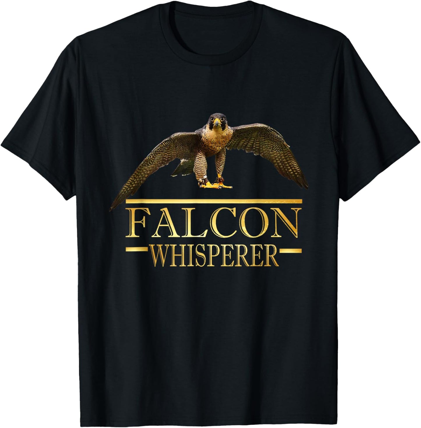 Falcon Whisperer Shirt Love Birds Falconry Hunting Men T-Shirt - T-Shirt | Black