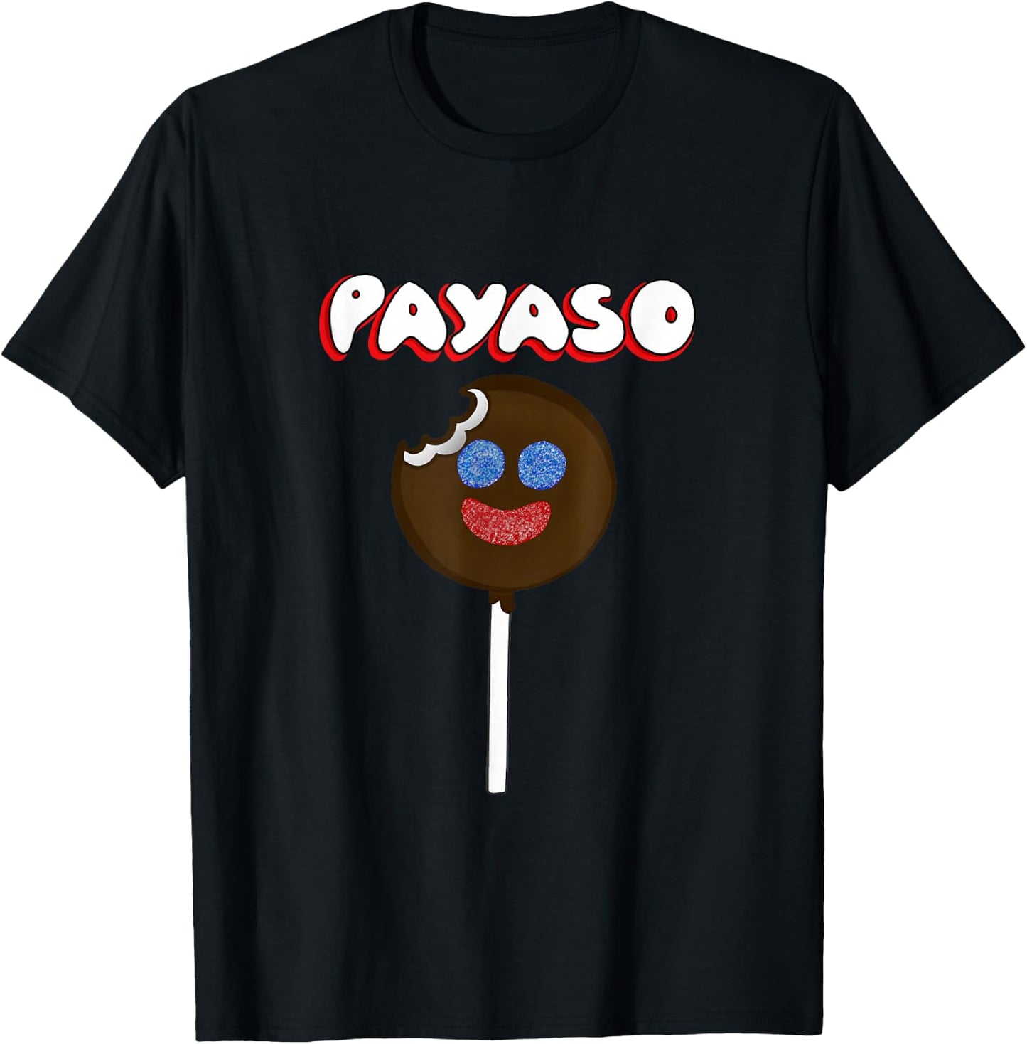 Funny Latinx Chocolate Marshmallow Candy Payaso T-Shirt - T-Shirt | Black