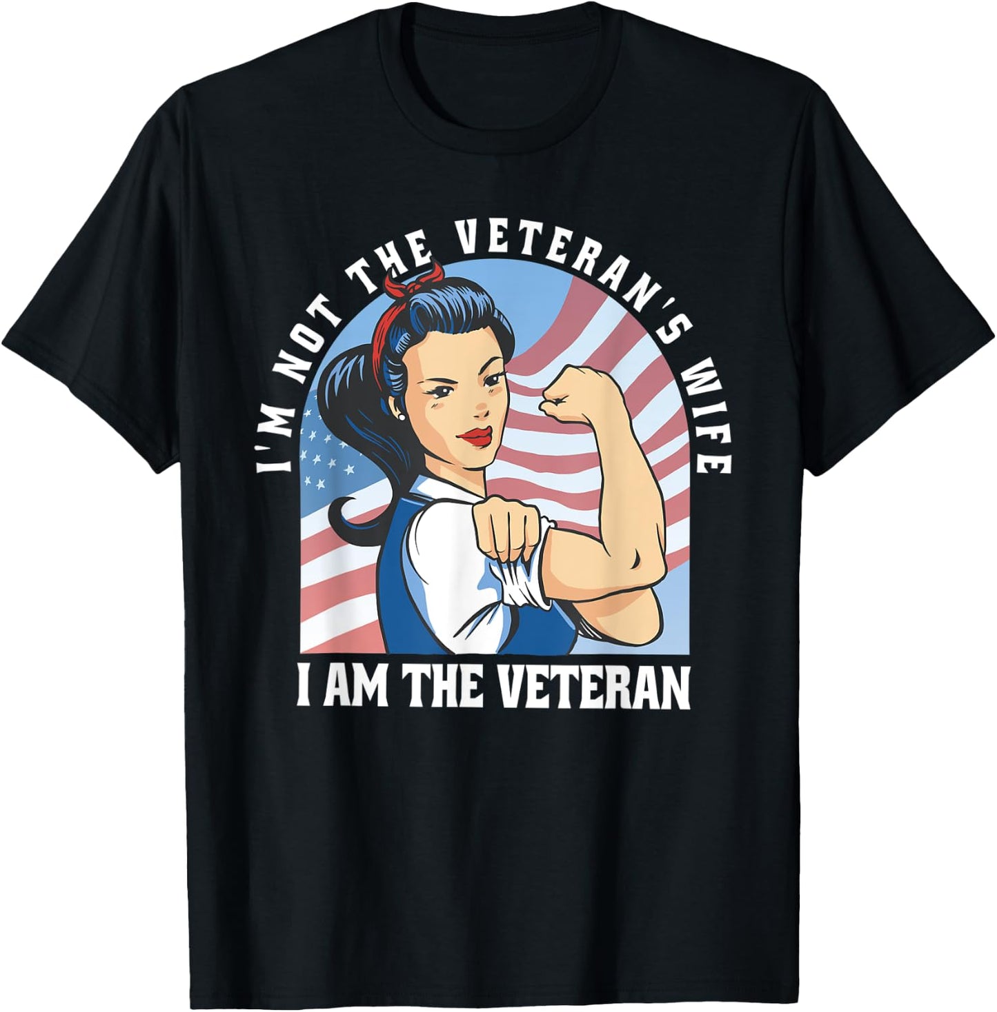 Woman Veteran - Veteran's Day Quote Saying T-Shirt - T-Shirt | Black