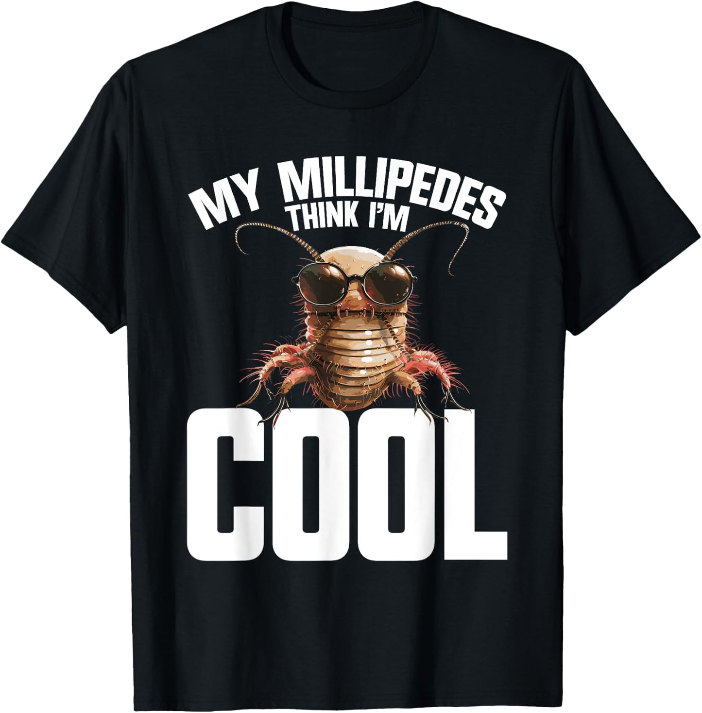 Millipede Accessories Giant Arthropod Entomologist Millipede T-Shirt - T-Shirt | Black