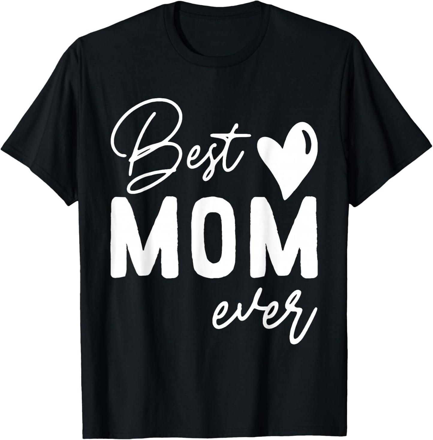 Mothers Day Best Mom Ever Gifts From Daughter Women Mom Kids T-Shirt - T-Shirt | Black