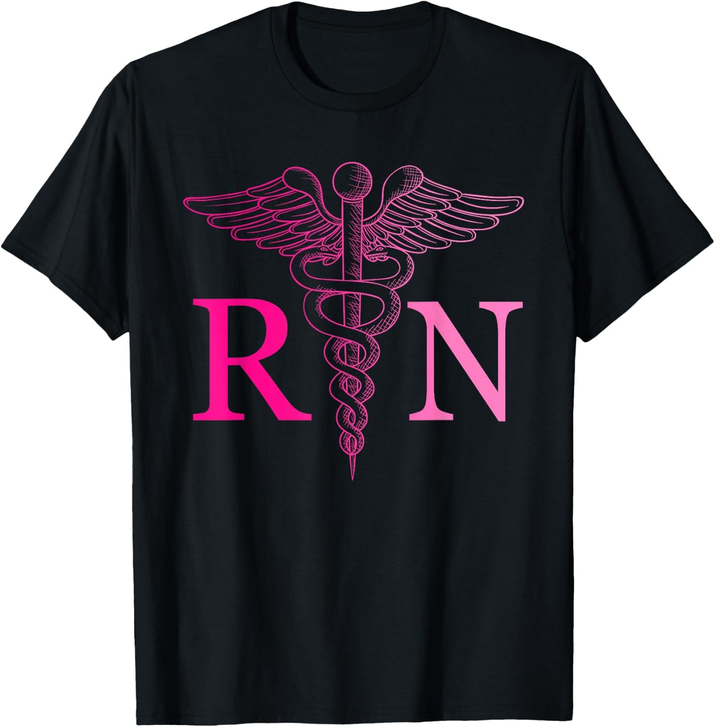 Registered Nurse Appreciation Pink RN Nursing Tie Dye Nurse T-Shirt - T-Shirt | Black