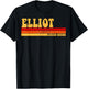 ELLIOT Name Personalized Idea Men Retro Vintage ELLIOT T-Shirt - T-Shirt | Black