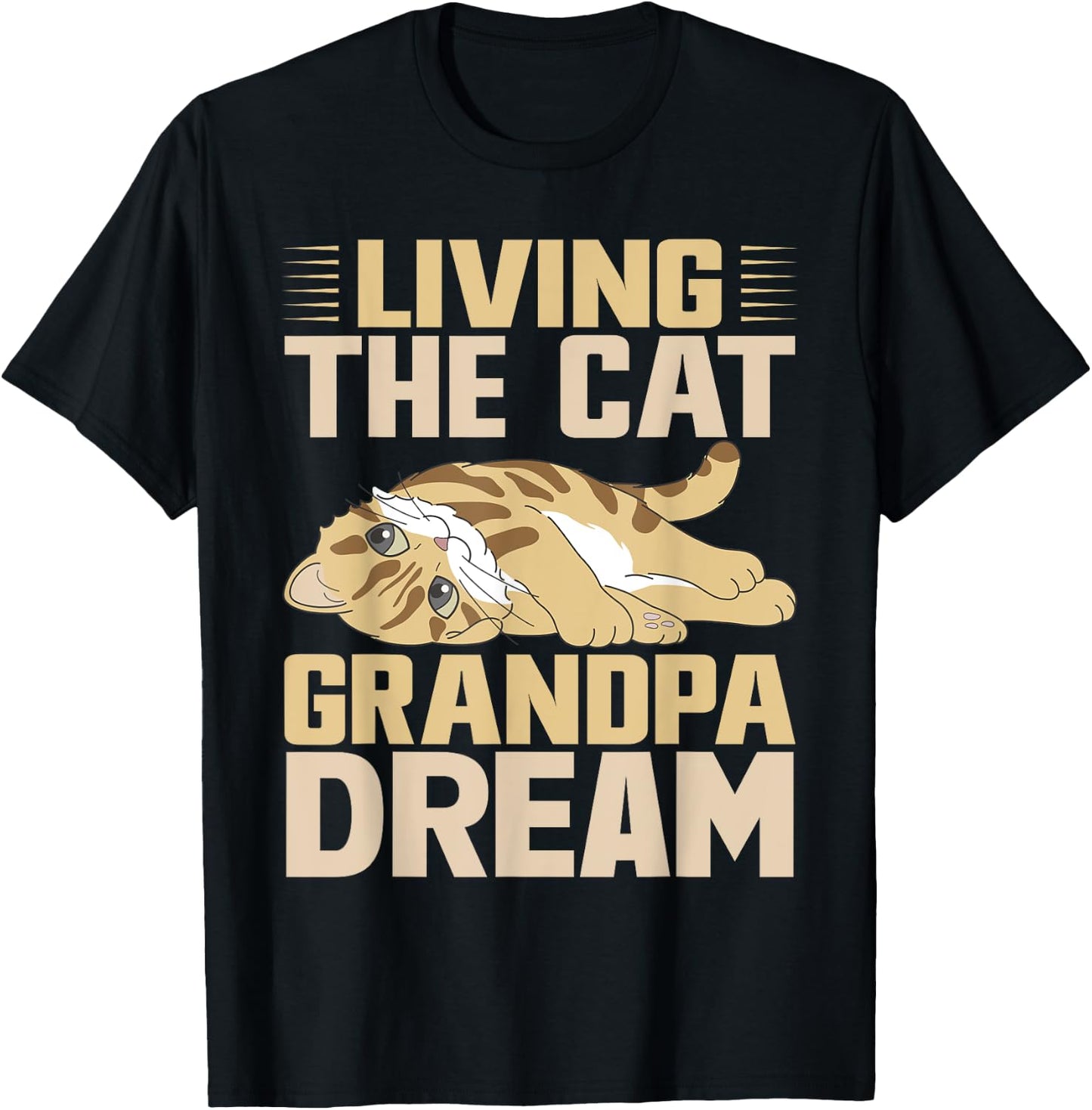 Living the Cat Grandpa Dream Cat Grandpa Women T-Shirt - T-Shirt | Black