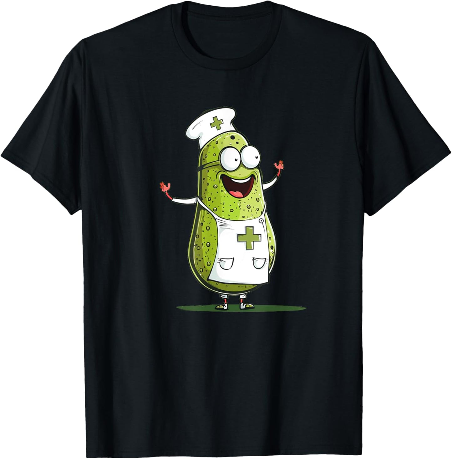 Happy Nurse Pickle Costume for Boys and Girls T-Shirt - T-Shirt | Black
