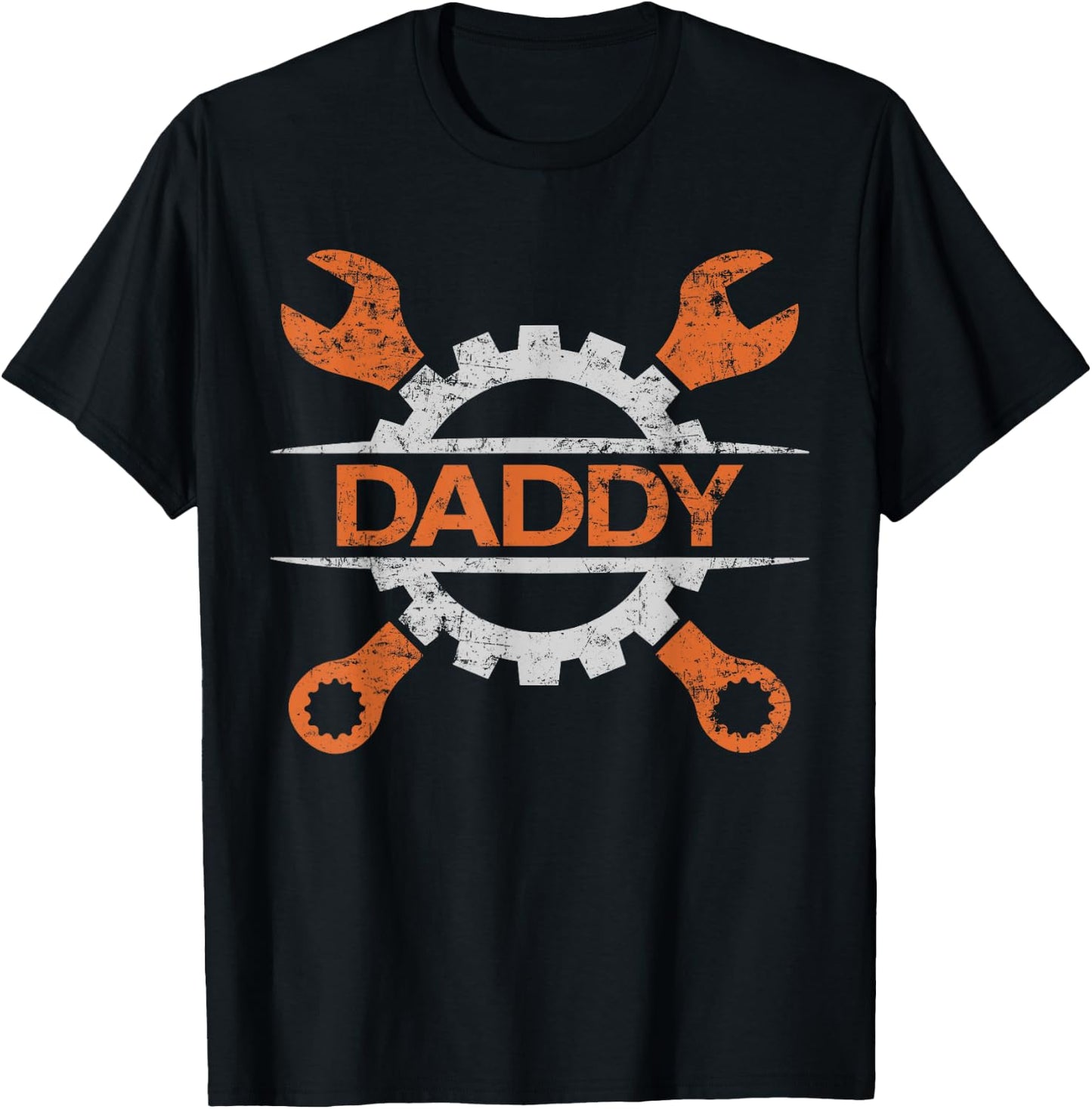 Wrench Dad Car Mechanic Daddy Garage T-Shirt - T-Shirt | Black
