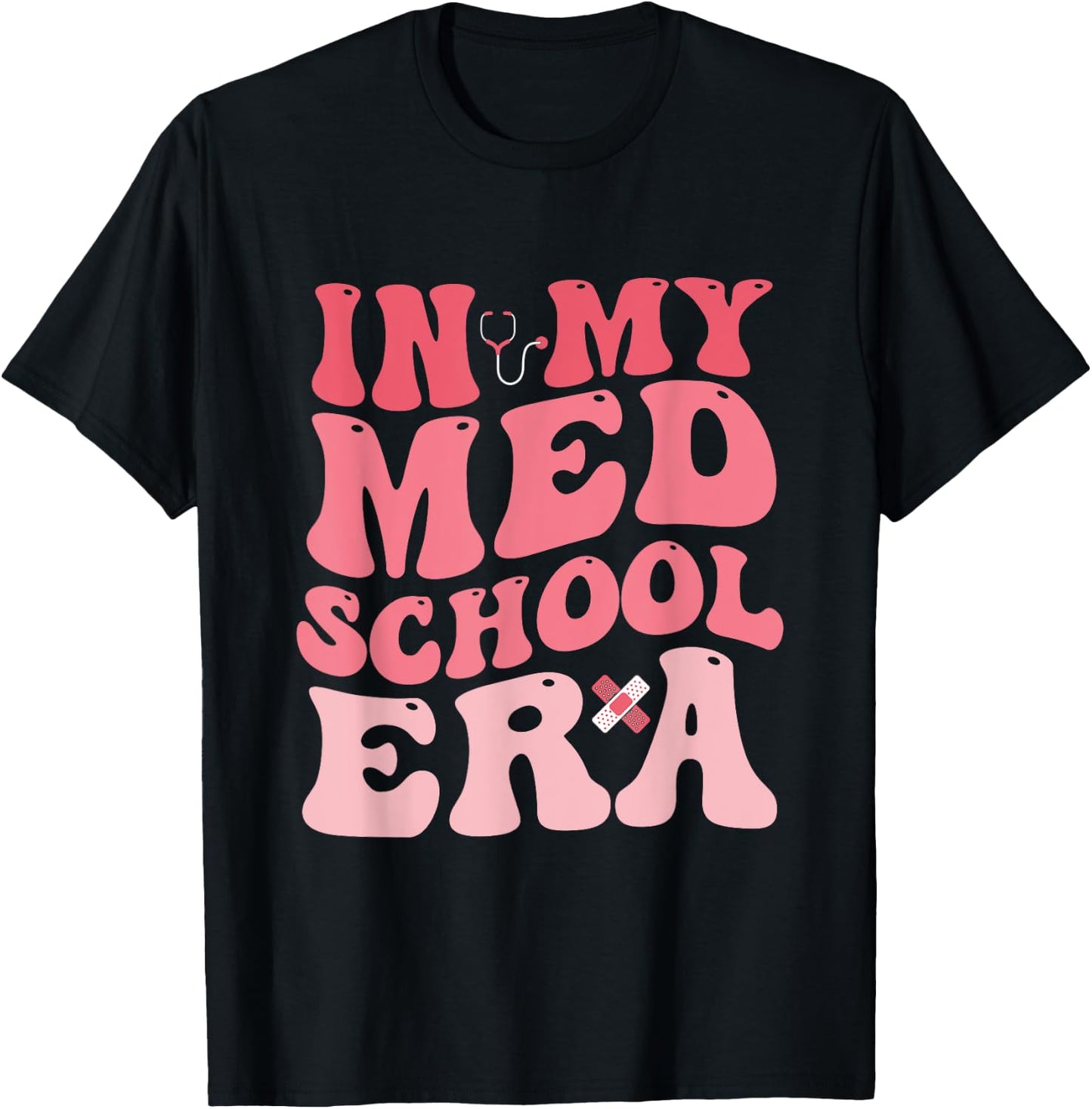 Groovy In My Med School Era Medical Student Nurse Nursing T-Shirt - T-Shirt | Black