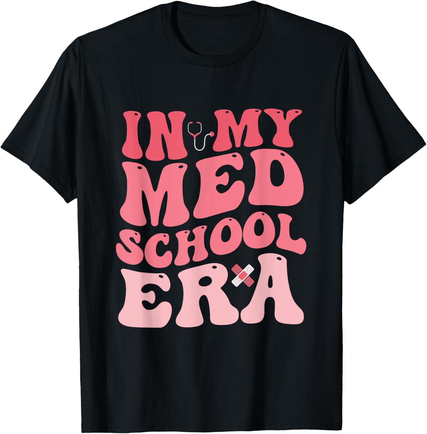 Groovy In My Med School Era Medical Student Nurse Nursing T-Shirt - T-Shirt | Black