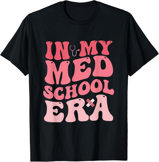 Groovy In My Med School Era Medical Student Nurse Nursing T-Shirt - T-Shirt | Black