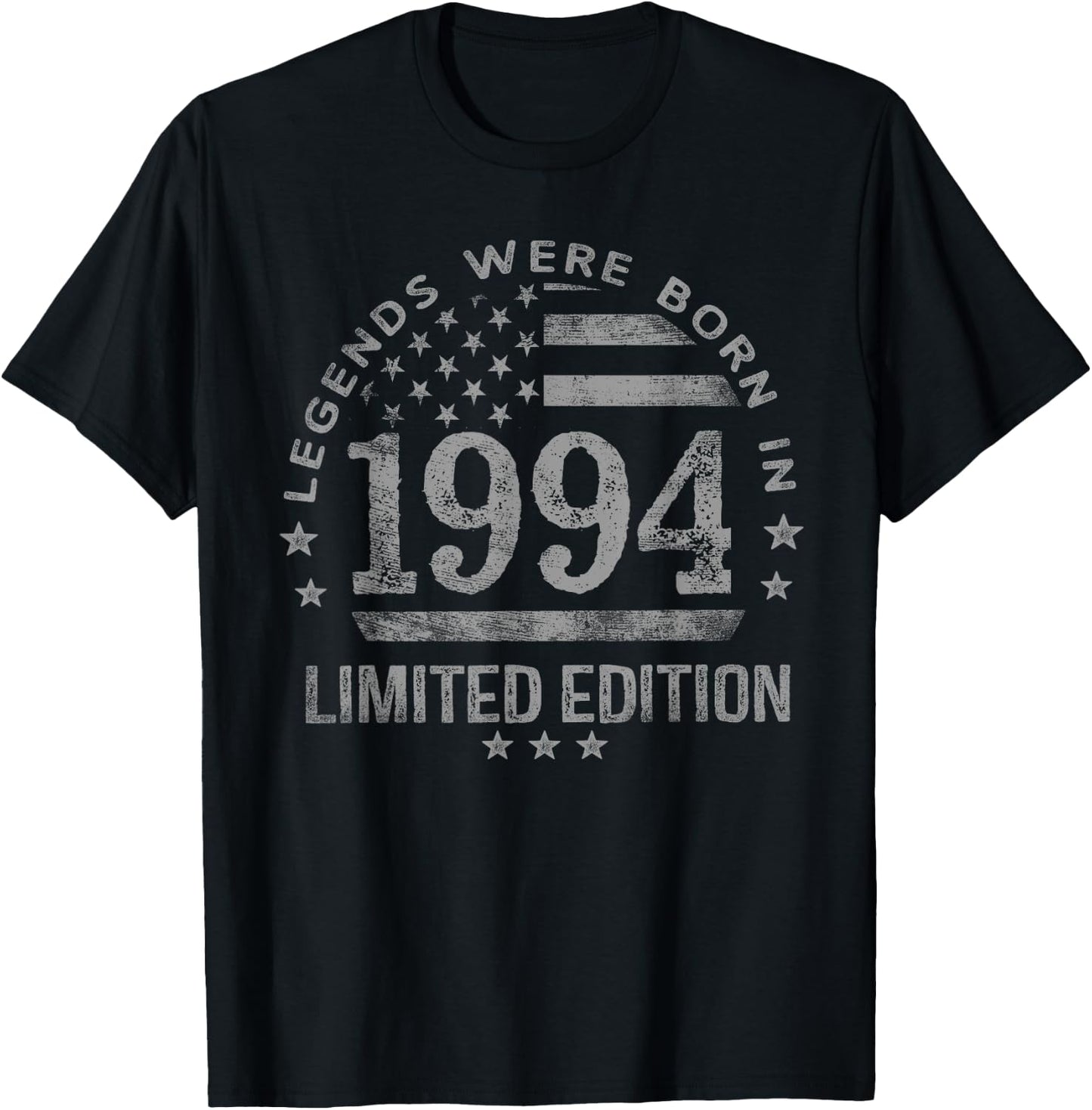 Legends were Born in 1994 USA Flag Men T-Shirt - T-Shirt | Black