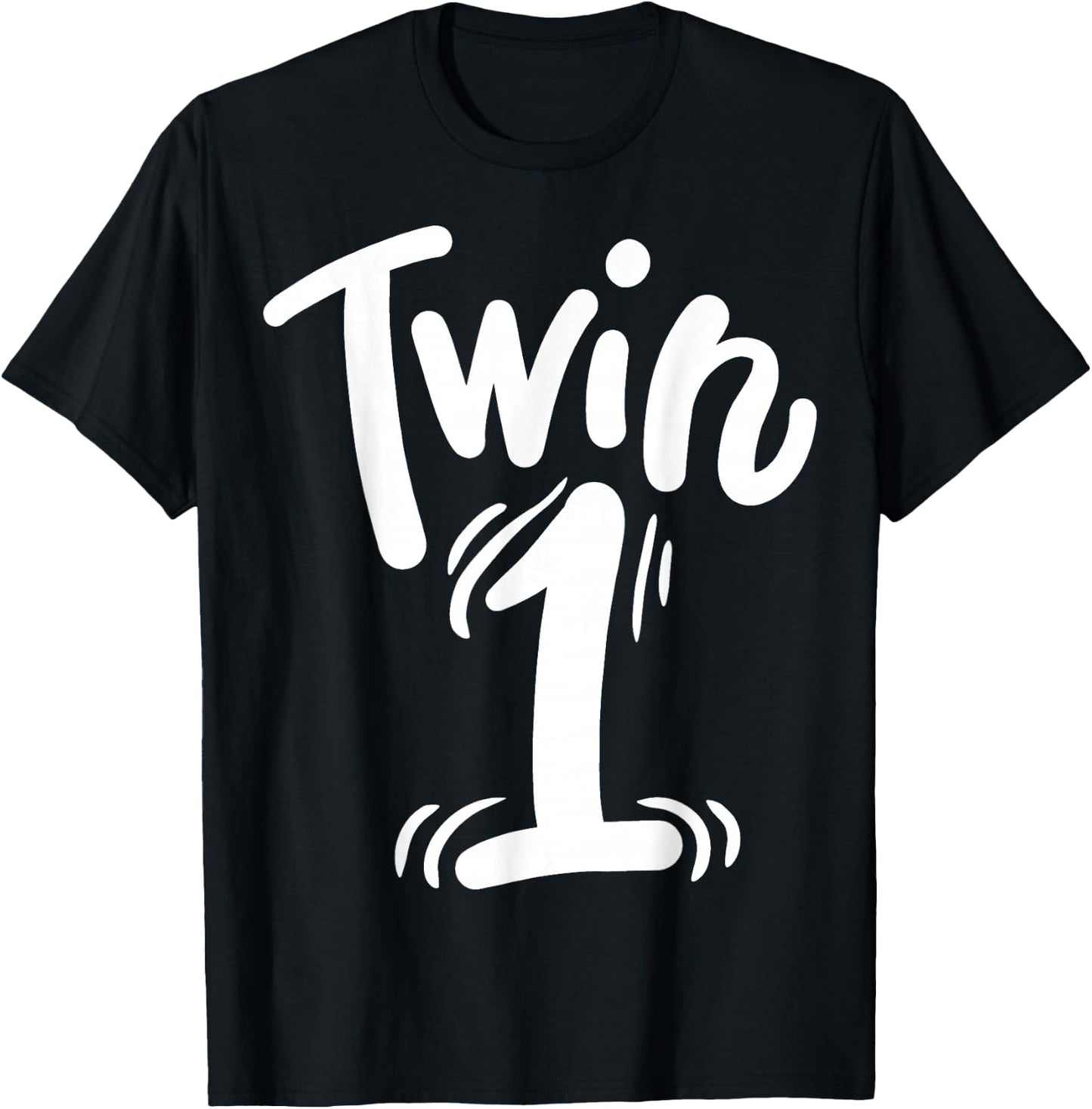 Twins Twin 1 T-Shirt - T-Shirt | Black