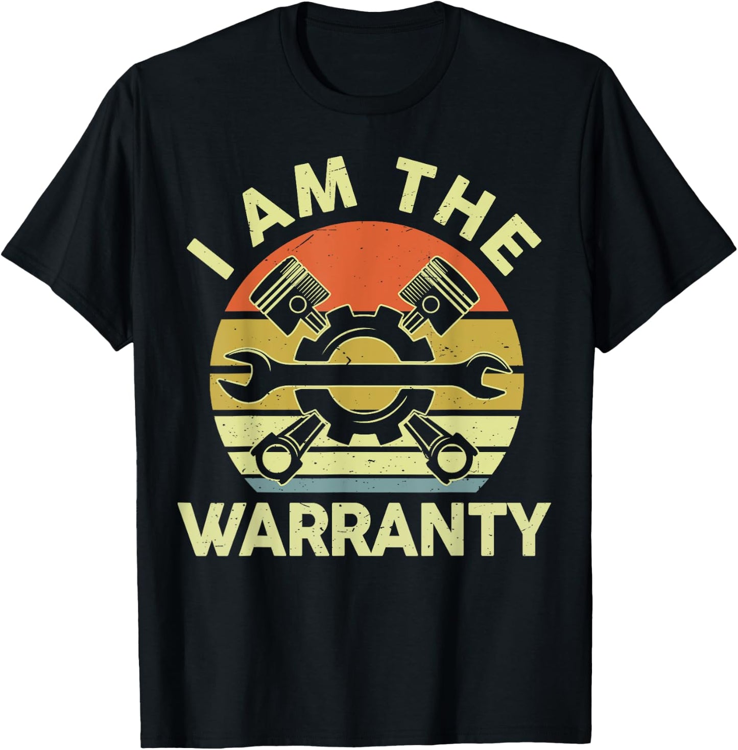Men Mechanic-Shirt Funny I Am The Warranty Funny Auto Car T-Shirt - T-Shirt | Black