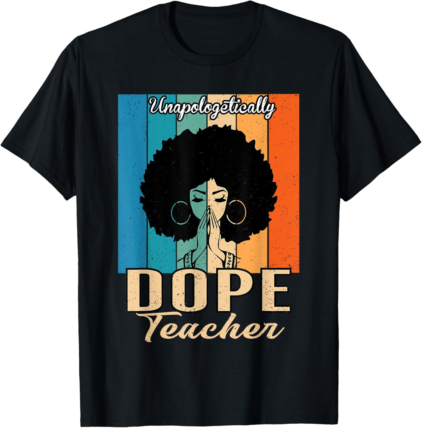 Unapologetically Dope Teacher Vintage - Juneteenth Teacher Men Women Kids T-Shirt - T-Shirt | Black