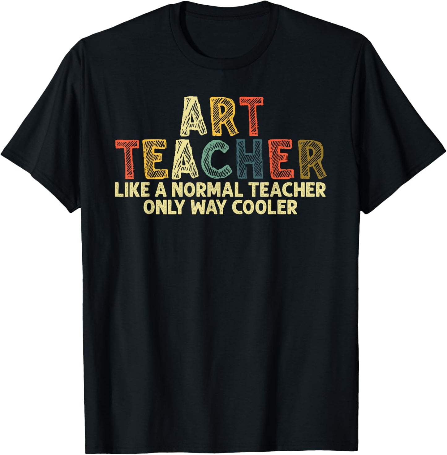 Art Teacher Design Women Artist Teaching Art School T-Shirt - T-Shirt | Black