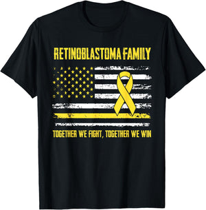 Retinoblastoma Awareness Family Together We Fight Together W T-Shirt - T-Shirt | Black