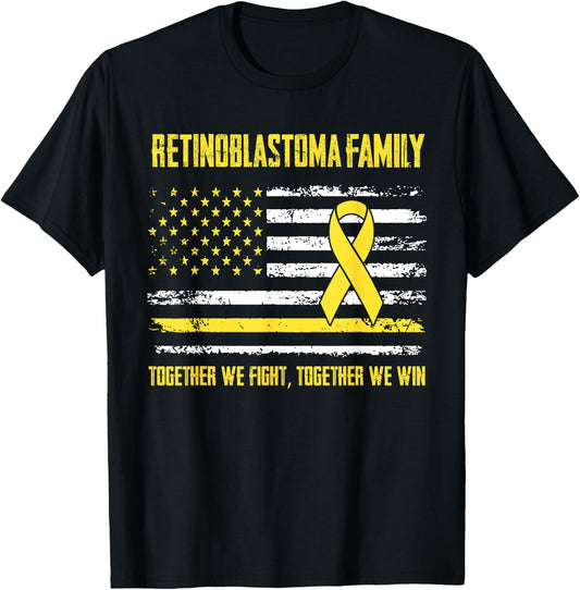 Retinoblastoma Awareness Family Together We Fight Together W T-Shirt - T-Shirt | Black