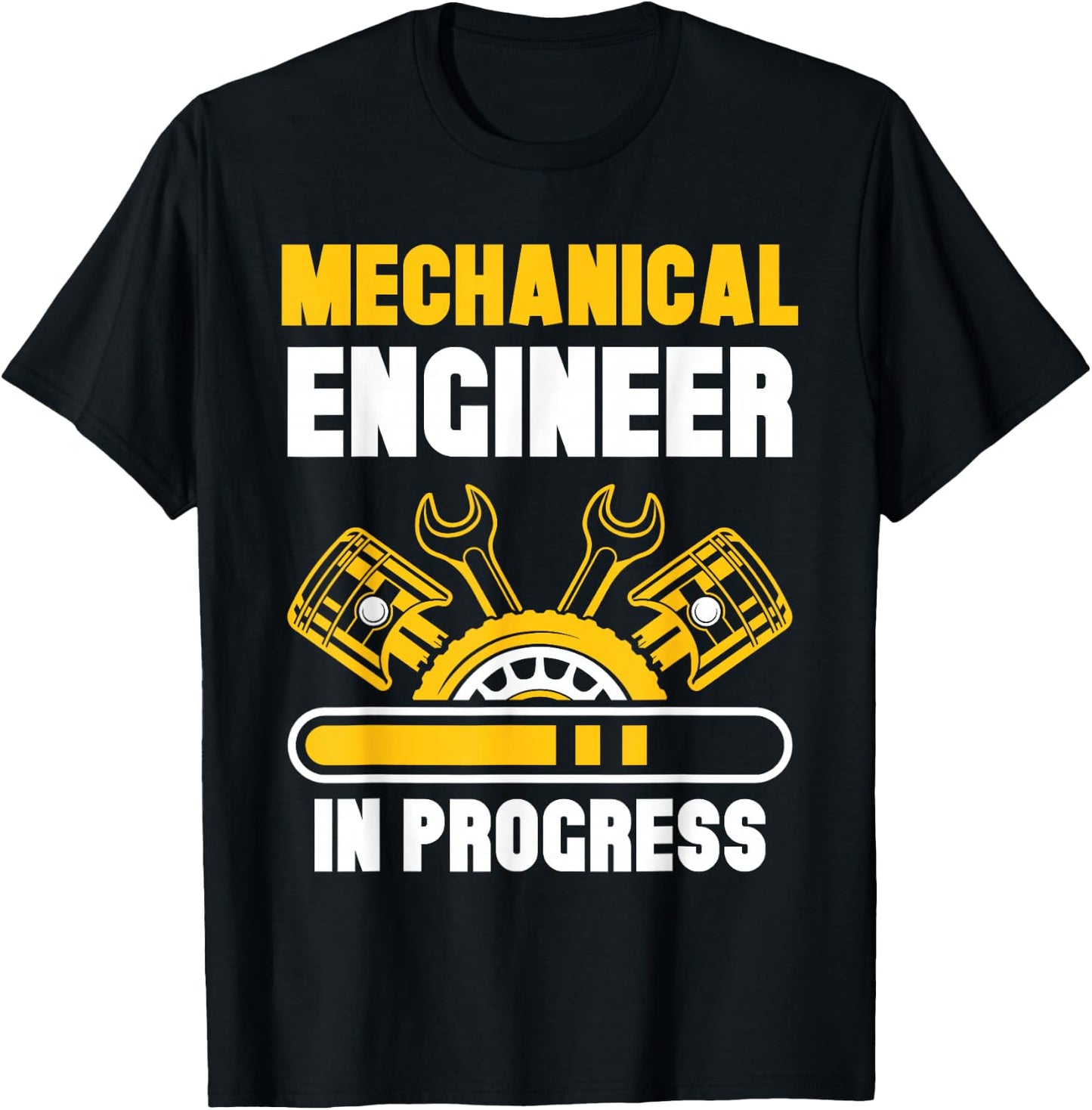 Mechanical Engineer In Progress Engineering Student Study T-Shirt - T-Shirt | Black