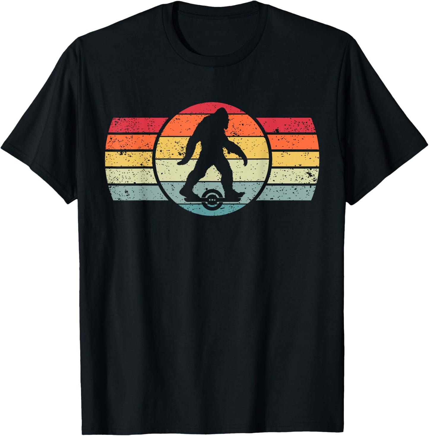 Bigfoot One Wheel Float Electric Skateboard Owner Hoverboard T-Shirt - T-Shirt | Black