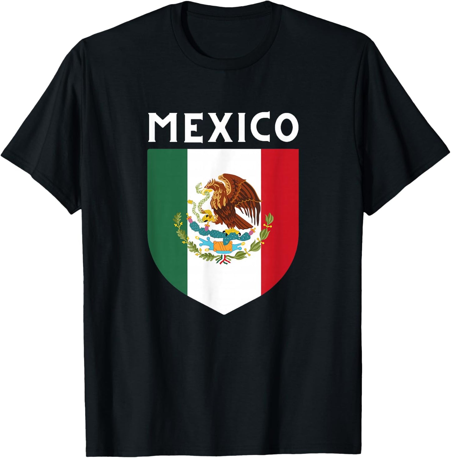 Mexico Mexican Flag Mexicans Apparel Men Women Kids T-Shirt - T-Shirt | Black
